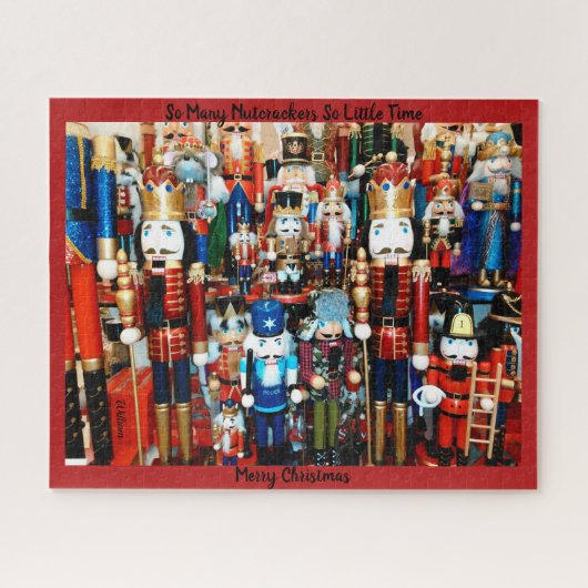 Nutcracker versteckt NAME Custom Christmas Geschen Puzzle (Horizontal)