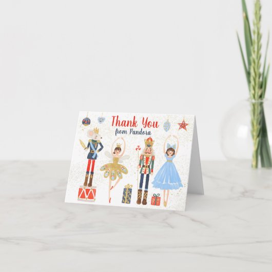 Nutcracker Vielen Dank Notiz Stationery Dankeskarte (Vorderseite)