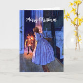 Nutcracker Vintag Art Nouveau Personalisiert Card Karte (Gelbe Blume)