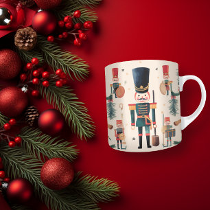 Nutcracker Vintag Beige Weihnachten Kaffeetasse