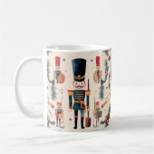 Nutcracker Vintag Beige Weihnachten Kaffeetasse (Links)