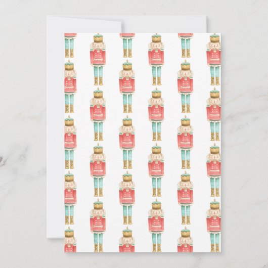 Nutcracker Wasserfarbe botanisch 3 Foto Weihnachte (Rückseite)