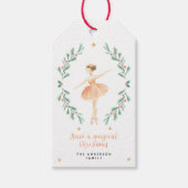 Nutcracker Wasserfarbe botanische niedliche Weihna Geschenkanhänger (Vorderseite)