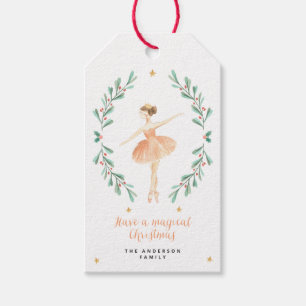 Nutcracker Wasserfarbe botanische niedliche Weihna Geschenkanhänger