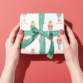 Nutcracker Wasserfarbe botanischer niedlicher Weih Geschenkpapier