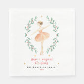 Nutcracker watercolor botanical cute serviette (Vorderseite)