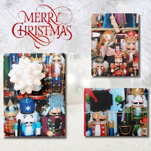 Nutcracker Weihnachten bunte Nutcracker Geschenkpapier Set