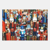 Nutcracker Weihnachten bunte Nutcracker Geschenkpapier Set (Vorderseite)