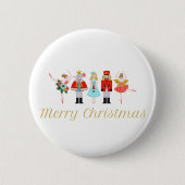 Nutcracker Weihnachten Button (Vorderseite)