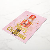 Nutcracker-Weihnachten Folien Feiertagskarte (Gedreht)