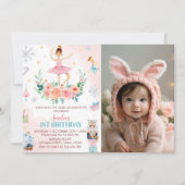 Nutcracker Weihnachten Geburtstag Foto Einladung (Vorderseite)