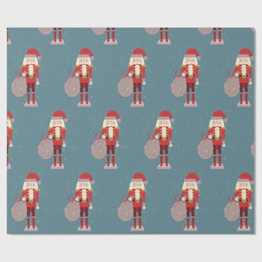 Nutcracker Weihnachten Geschenkpapier (Flach)