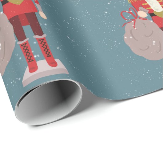 Nutcracker Weihnachten Geschenkpapier (Rolleneckpunkt)