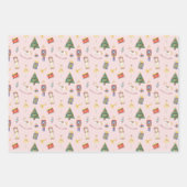 Nutcracker-Weihnachten Geschenkpapier Set (Vorderseite)