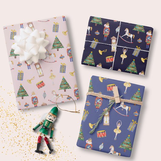 Nutcracker-Weihnachten Geschenkpapier Set