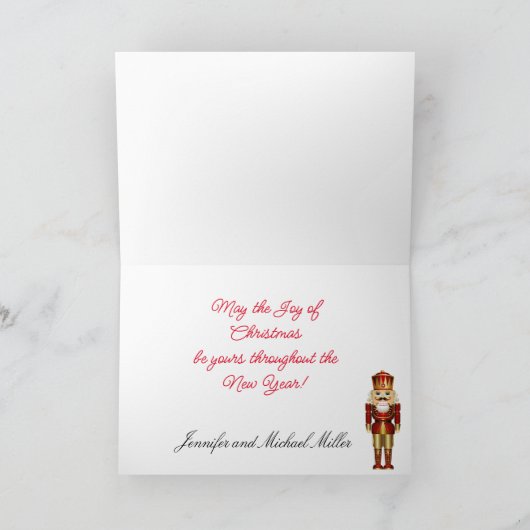 Nutcracker Weihnachten Personalisieren Text-Signat (Innenseite)