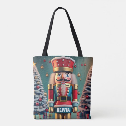 Nutcracker Weihnachten Personalisierte Frauen Tasche (Rückseite)