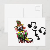 Nutcracker Weihnachten Postkarte (Vorne/Hinten)