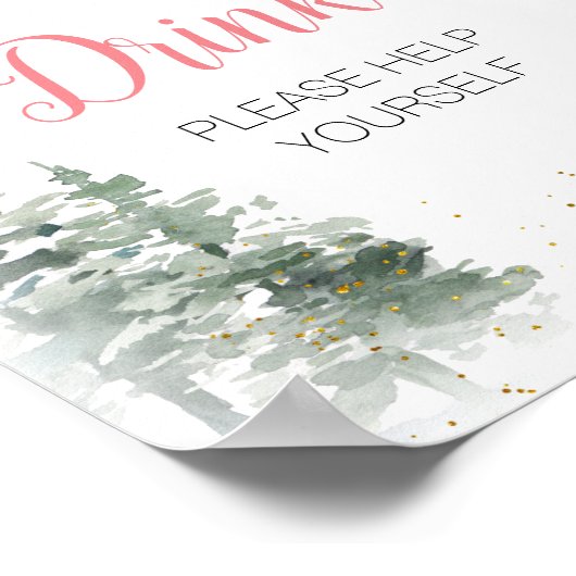 Nutcracker Weihnachts-Brautparty Tea Drinks Poster (Ecke)