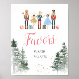 Nutcracker Weihnachts-Brautparty-Tea-Favoriten Poster