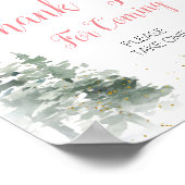 Nutcracker Weihnachts-Brautparty Vielen Dank unter Poster (Ecke)