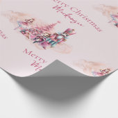 Nutcracker Weihnachts-Individuelle Name auf Soft P Geschenkpapier (Ecke)