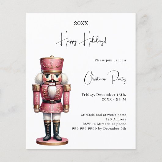 Nutcracker Weihnachts-Party (Vorderseite)