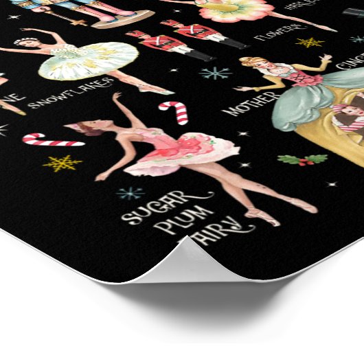 Nutcracker Weihnachts Weihnachtsfamilie Matching P Poster (Ecke)