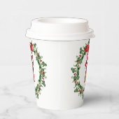 Nutcracker Weihnachts-Weihnachtszeitpapier-Aufkleb Pappbecher (Rechts)