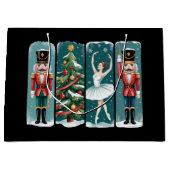 Nutcracker Weihnachtsballenszene Große Geschenktüte (Vorderseite)