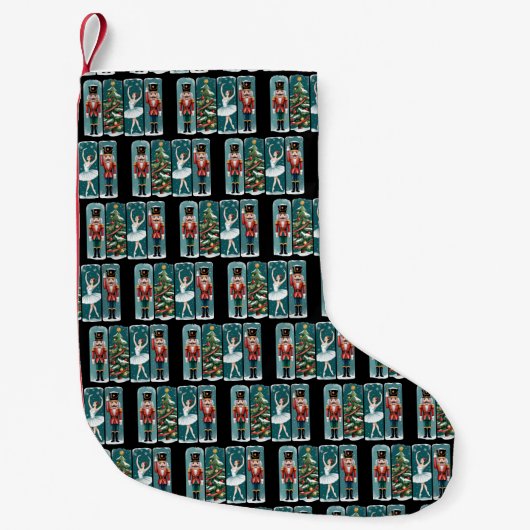 Nutcracker Weihnachtsballenszene Kleiner Weihnachtsstrumpf (Vorderseite)