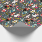 Nutcracker Weihnachtsballenzeichen - Kohle Geschenkpapier (Ecke)