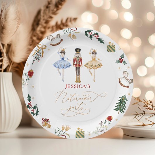 Nutcracker Weihnachtsballerina Kindergeburtstag Pa Pappteller