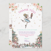 Nutcracker Weihnachtsballett Geburtstagsparty Dankeskarte (Vorne/Hinten)