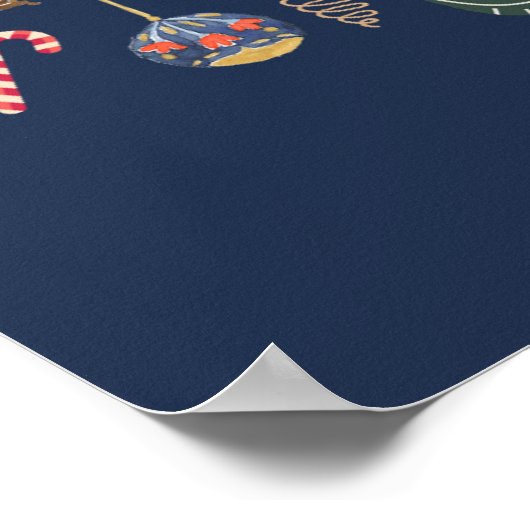 Nutcracker Weihnachtsballett-Individuelle Name Poster (Ecke)