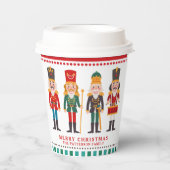 Nutcracker Weihnachtsballett Spielzeugsoldat Name Pappbecher (Vorderseite)