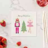 Nutcracker, Weihnachtsbaum, Ballerina Serviette (Beispiel)