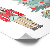 Nutcracker, Weihnachtsbaum, Baubles, Geschenke Poster (Ecke)