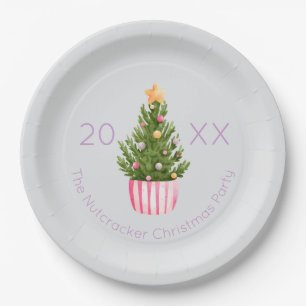 Nutcracker Weihnachtsbaum Pappteller