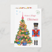 Nutcracker Weihnachtsbaumeinschlusskarte Begleitkarte (Vorne/Hinten)