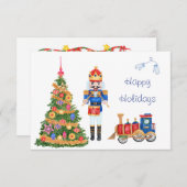 Nutcracker Weihnachtsbaumeinschlusskarte Begleitkarte (Vorne/Hinten)