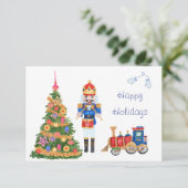 Nutcracker Weihnachtsbaumeinschlusskarte Begleitkarte (Stehend Vorderseite)