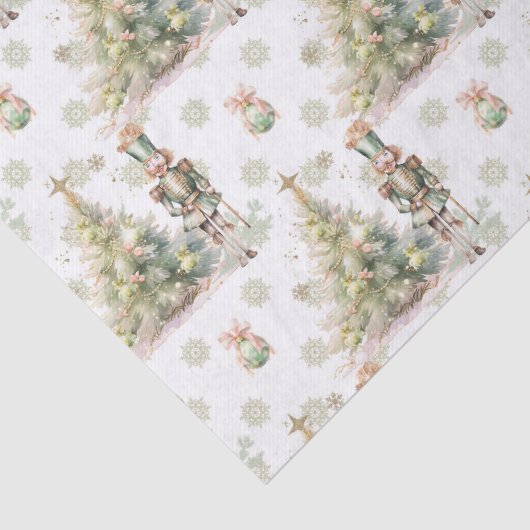 Nutcracker Weihnachtsbaumgewebe Seidenpapier (Detail)