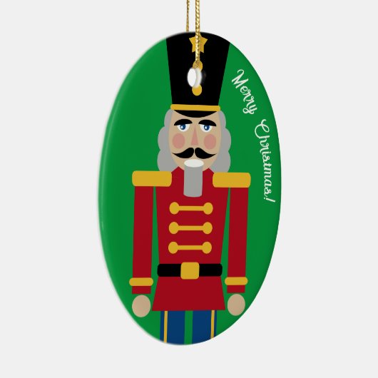 Nutcracker Weihnachtsbaumschmuck Keramik Ornament (Rechts)