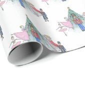 Nutcracker Weihnachtsbaumwrapping Paper Geschenkpapier (Rolleneckpunkt)