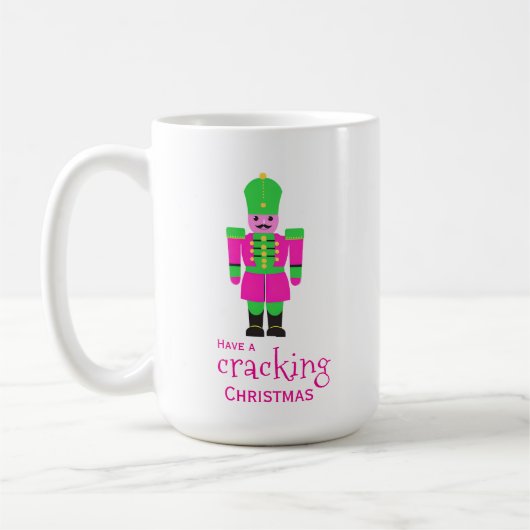 Nutcracker Weihnachtscreme Kaffeetasse (Links)
