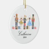 Nutcracker Weihnachtsdekor Keramik Ornament (Rechts)