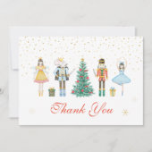 Nutcracker Weihnachtsdusche Dankeskarte (Vorderseite)