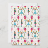 Nutcracker Weihnachtsdusche Einladung (Rückseite)