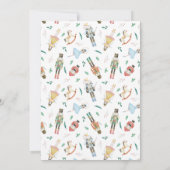 Nutcracker Weihnachtsdusche Einladung (Rückseite)